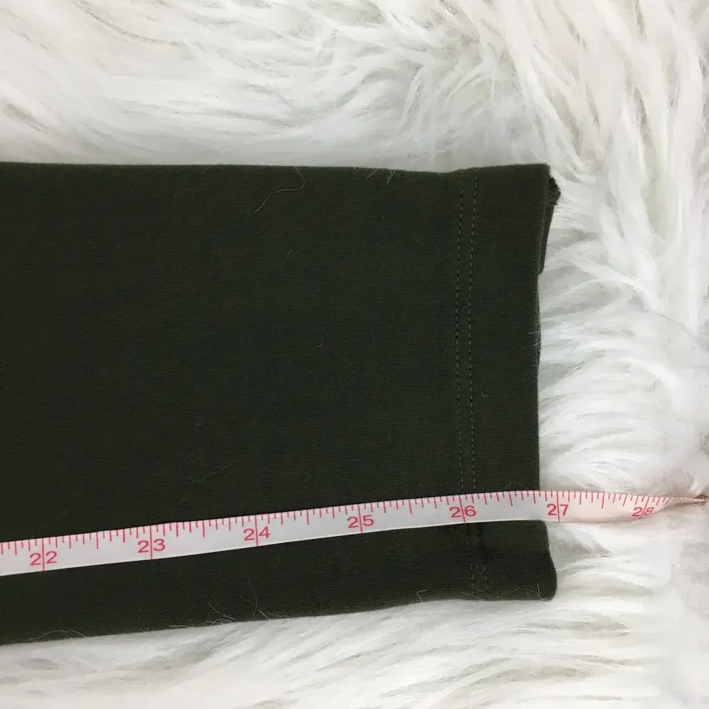 Old Navy Green Moto Leggings Royal Pine Stretch XL 14